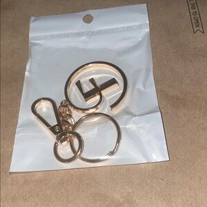 Metal Alphabet F key chain